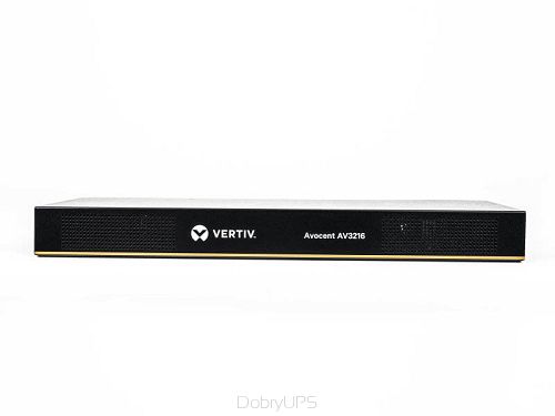 Vertv Avocent AV3216 KVM IP — 16-portowy, 2 użytkowników lokalnych 1 zdlany